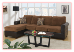 Item ID RR7104 2pc Sectional Sofa (Table, lamp accent pillows not included)